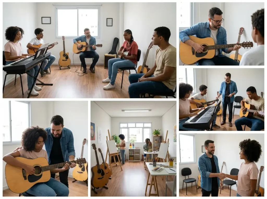 Aulas de Pintura, Desenho e Música na Vila Augusta em Guarulhos