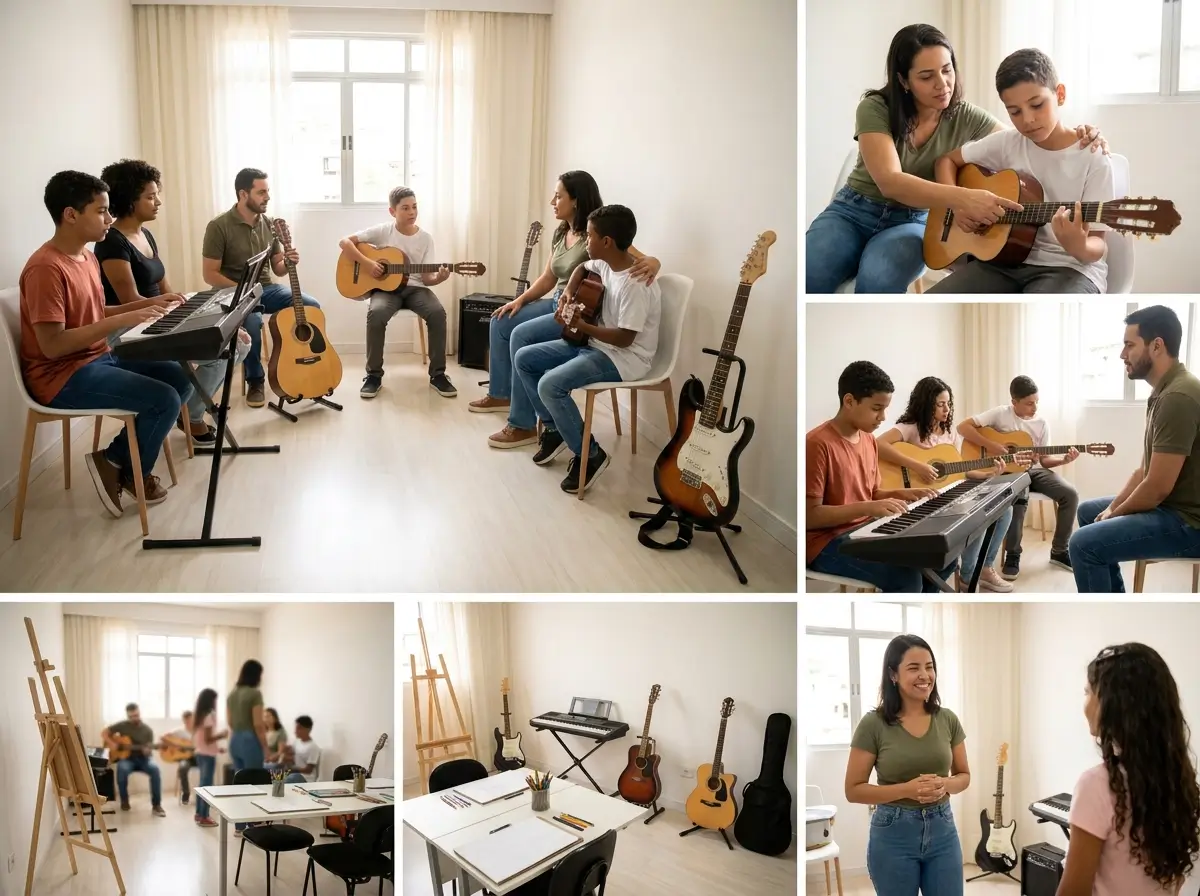 Aulas de Pintura, Desenho e Música na Vila Augusta em Guarulhos